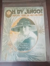 Vintage &quot;Oh Boy Waht A Girl&quot; Sheet Music Dated 1925 - £14.93 GBP