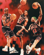 Michael Jordan Scottie Pippen Dennis Rodman 8x10 photo Chicago Bulls  - £7.98 GBP