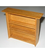 1:12 Miniature Bookcase in Solid Oak wood - New Artisan- Signed - $40.85 CAD
