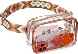 Telena Clear Fanny Pack Clear Bag for Stadium Events Crossbody Bag Purse... - $14.03