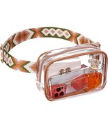 Telena Clear Fanny Pack Clear Bag for Stadium Events Crossbody Bag Purse... - £11.11 GBP