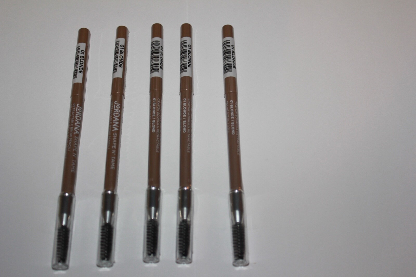 Jordana Shape N&#39; Tame Retractable Brow Pencil #01 Blonde Lot Of 5 Sealed - $18.99