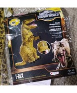 JURASSIC WORLD Inflatable T-Rex Dinosaur Child Party Costume OSFM *Zippe... - £23.32 GBP