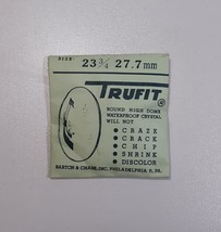 Watch Crystal 23.75&quot; 27.7mm Barton Chase Trufit Waterproof High Dome Rep... - $9.70