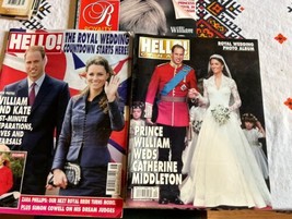 Lot of 2 Prince William Catherine Kate Middleton Wedding Hello Magazines... - $24.74