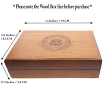 US Presidency Wood Box with Seal of President Eagle Engraving 7 X 5 Inches WB02 - £35.97 GBP+