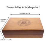 US Presidency Wood Box with Seal of President Eagle Engraving 7 X 5 Inch... - £35.45 GBP+