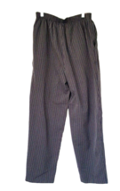 Bobbie Brooks Pull On Pants Women&#39;s Size 12 Elastic Waist  Black Brown Stripes - £11.82 GBP