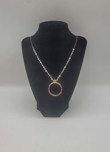 Style and Co Multi-Bead and Chain Round Circle Necklace - £12.74 GBP