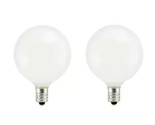 Sylvania Doublelife White 25W G16.5 Light Bulb, Pack of 2 Bulbs - $8.95