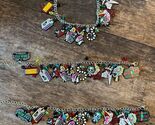 Set of 3 Beetlejuice Charm Bracelets Horror Goth Movie Lydia Sandworm Je... - $14.80