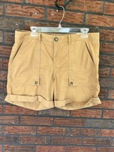 Dockers Khaki Shorts Size 12 Roll Up Longer Length Bottoms Zip Fly 4 Poc... - $9.50