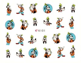 Nail Art 3D Decal Stickers cute funny Pluto dog in hat detective K101 - $3.19