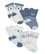 Gerber Boy&#39;s 4-Pack Organic Cotton Wiggle-Proof Socks, Pack of 4, Newborn - $9.95