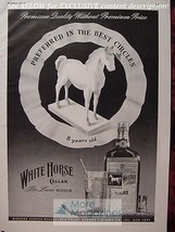 RARE Esquire Advertisement AD 1941 WHITE HORSE Cellar De Luxe Scotch! WW... - $82.07 MXN