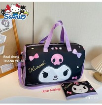 Black Hello Kitty  Capacity One Shoulder Crossbody Bag Tote Bag Travel Bag - $475.18 MXN
