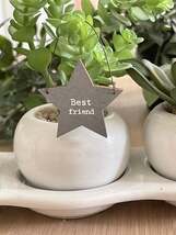 East of India little keepsake star sign- Best Friend - $30.60 MXN East of India little keepsake star sign- Best Friend - $30.60 MXN