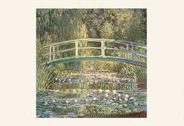 Waterlilies and Japanese Bridge - $19.97
