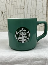 Starbucks 2021 Teal Aqua Siren Logo 11 oz Ceramic Coffee Mug/Cup, Seafoam Green - £7.28 GBP