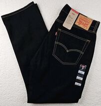 Levis 505 Regular Mens Jeans 36x32 Straight Blue Dark Wash Denim Cowboy ... - $38.60