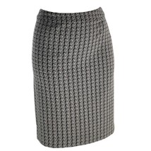 HALOGEN Pencil Knee Skirt Polyester Stretch Print Black Print Womens Siz... - £17.93 GBP