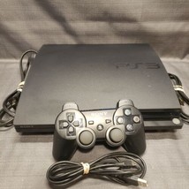 Sony PlayStation 3 - Slim 120GB Black Console System With Official Contr... - $85.14