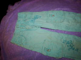 FADED GLORY girls cargo-clam digger PANTS zip/button 4 pockets 6 (J) - $9.90