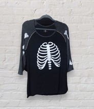 Zoe + Liv Skeleton T Shirt XL Halloween - £11.79 GBP