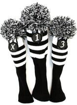 20 PACK SET Knit Vintage Pom Pom Headcover 3 pc Head cover Golf Club Hea... - $486.74 CAD