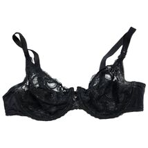 Vintage Wacoal 40C Black Lace Full Coverage Underwire Bra 85175 - $17.82