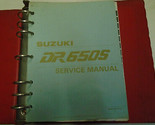 1991 Suzuki DR650S Servizio Riparazione Manuale Vetrata Binder Fabbrica ... - $59.96