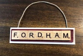 Fordham University Rams NY Christmas Ornament Scrabble Tiles - $10.99