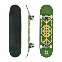 Green World Peace Graphic Bamboo Skateboard (Complete Skateboards) - £98.30 GBP