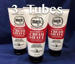 Magic Razor Less Cream Shave Extra Strength 3 Tubes - £11.98 GBP