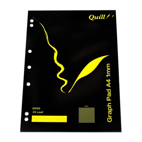 Quill Graph Pads 25pg (A4) - 1mm - $30.92