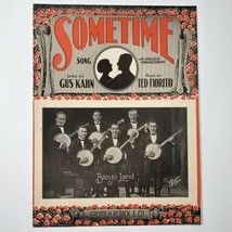 Sometime Song Banjo Land Vintage Sheet Music Ukulele Mandola Fiorito Kahn 1925 - £13.86 GBP