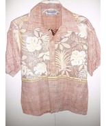 Vintage Ocean Pacific Op Bois Bouton Chemise Hawaïenne Taille L - $1,315.48 MXN