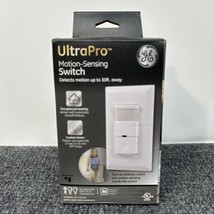 GE UltraPro Motion Sensing switch By Jasco 11927 120v 800watt max White Auto off - £15.56 GBP