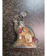 Vintage J H Millstein Jeannette Clear Glass Peter Rabbit Candy Container - €30,08 EUR