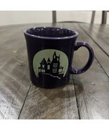 Homer Laughlin  Fiesta Spooky Haunted House 12 Oz Java Mug Plum Purple - $27.73 CAD