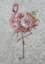 Dimensions Floral Flamingo Counted Cross Stitch Kit 70-35409 NEW 9&quot;x12&quot; ... - £19.51 GBP
