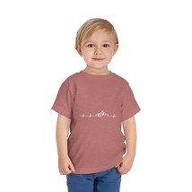 Toddler&#39;s Short Sleeve Tee: Mountain Heartbeat Design, 100% Cotton, Soft... - $19.57