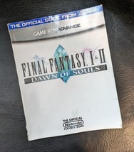 Final Fantasy 1 2 I II Dawn Von Souls Nintendo Power Strategy Guide GBA Gameboy - £18.68 GBP
