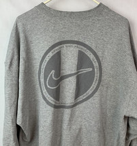 Vintage Nike Sample Tag Sweatshirt Crewneck Swoosh Logo Gray Shirt XL 90s - $99.99