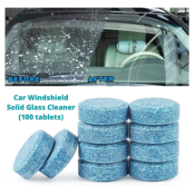 Car Windshield Cleaner Solid Glass Washer Condensed Effervescent (100 Tablets) - £28.75 GBP