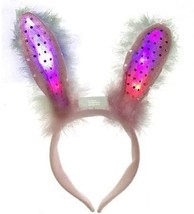 Multicolor LED Bunny Ears Party Headband for Kids &amp; Adults - Color-Chang... - €27,21 EUR