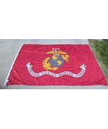 US Marine Corp Semper Fi Scroll Flag 5x8 Ft Metal Grommets Nylon FMAA USA - $1,181.23 MXN