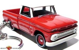 Very Rare Key Chain Red~White Top 65/1965 Chevy Chevrolet Pickup Custom Gm Truck - £39.95 GBP