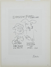 &quot; Exposition Hispano-Americaine &quot; Par Picasso Signée Lithographie - £1,469.39 GBP