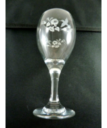 Avon Crystal Hummingbird Pattern Wine Goblet 7 1/4&quot; - £10.11 GBP